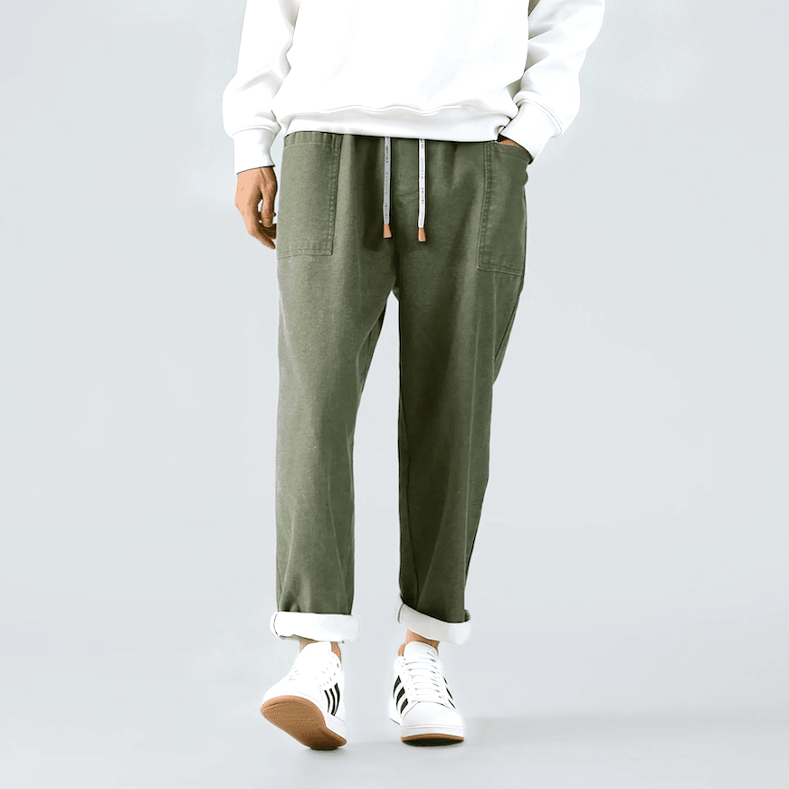 Pantalón de algodón y lino Ito - LOVRA DESIGN