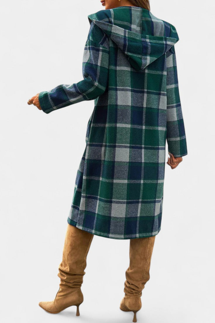 Chaqueta de Cuadros con Capucha
