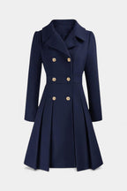 Philia A-Line Double-Breasted Pea Coat