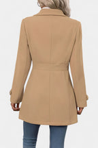 Cléophée Elegant Mid-Length Coat with Adjustable Belt