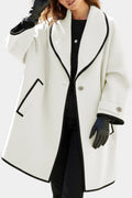 Abrigo Oversize con Cuello Ancho