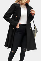 Philia A-Line Double-Breasted Pea Coat