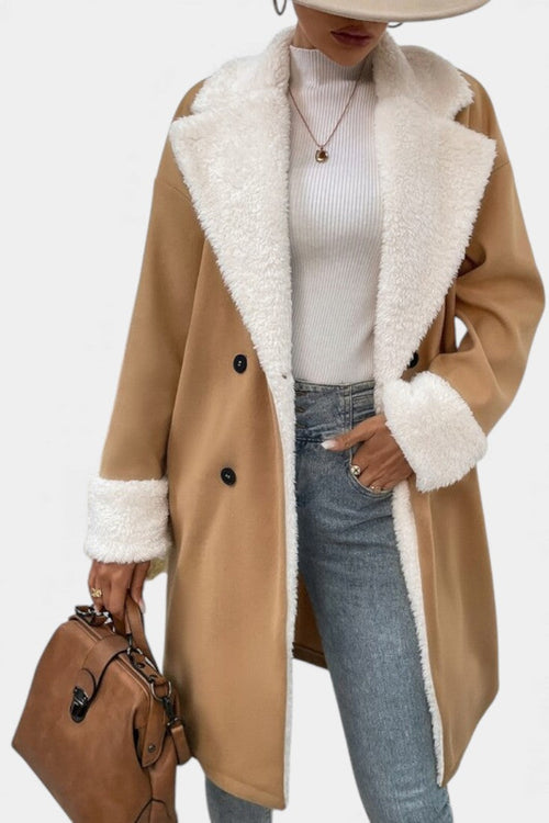 Mid-Length Fleece-Lined Coat
