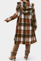 Chaqueta de Cuadros con Capucha