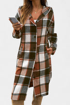Chaqueta de Cuadros con Capucha