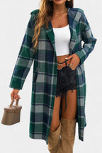 Chaqueta de Cuadros con Capucha