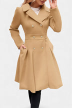 Philia A-Line Double-Breasted Pea Coat