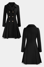 Philia A-Line Double-Breasted Pea Coat