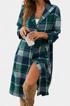 Chaqueta de Cuadros con Capucha