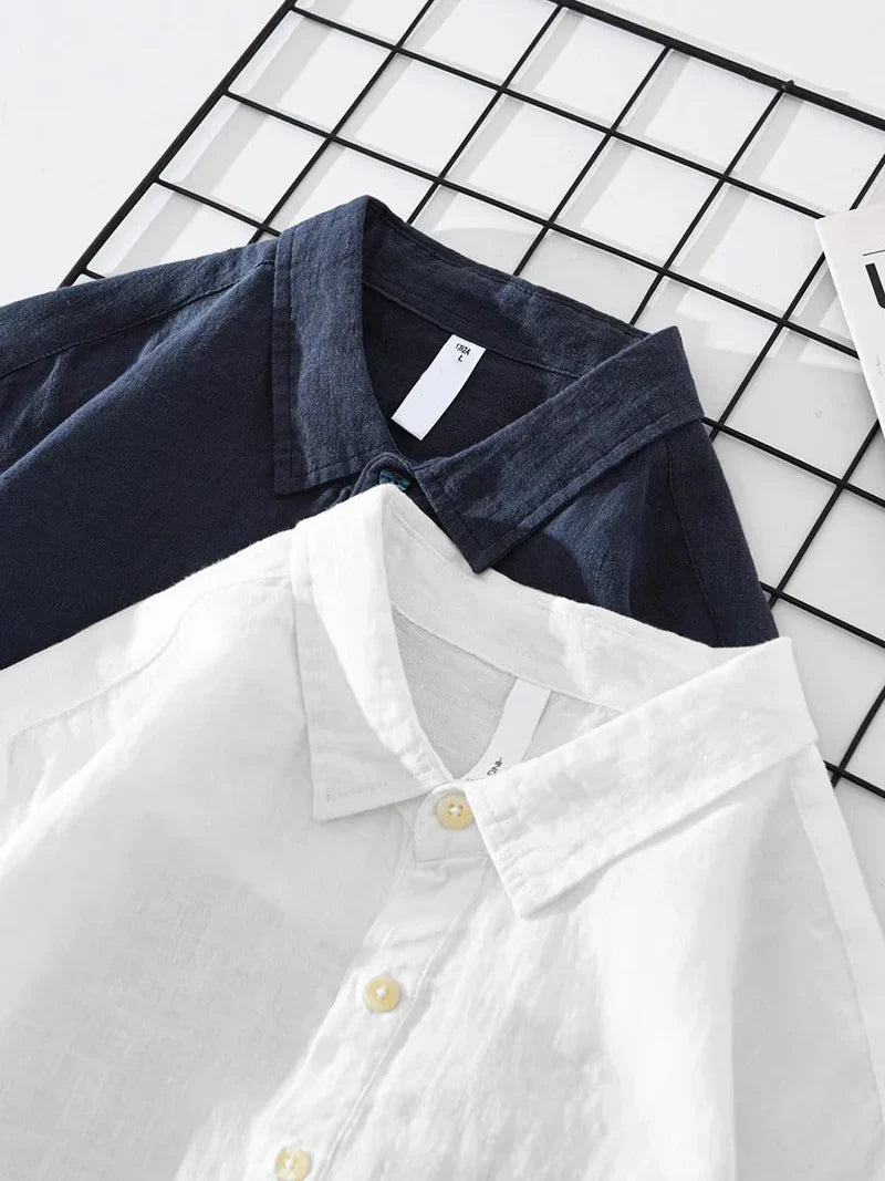AMALFI Linen and Cotton Blend Shirt