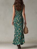 Vestido largo estilo boho retro Zara