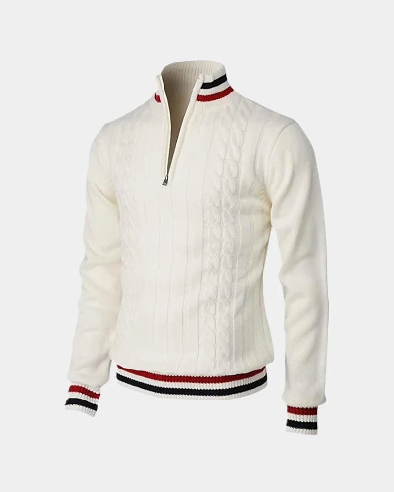 Jersey con media cremallera Arezzo Signature - LOVRA DESIGN