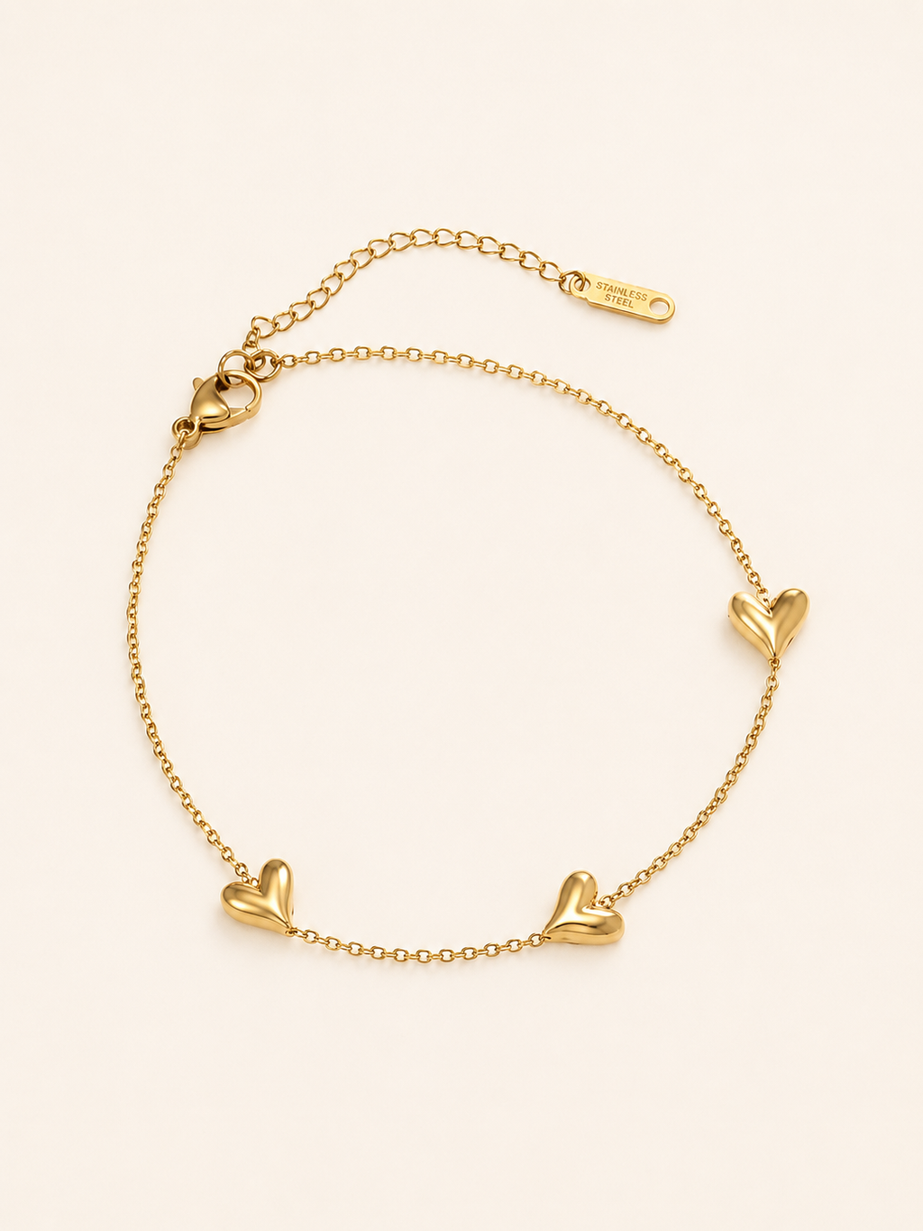 Liesel | Pulsera de Dijes de Corazón con Cadena Delicada