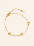 Liesel | Pulsera de Dijes de Corazón con Cadena Delicada