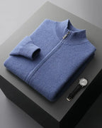 Jersey de cachemira con cremallera Charles - LOVRA DESIGN