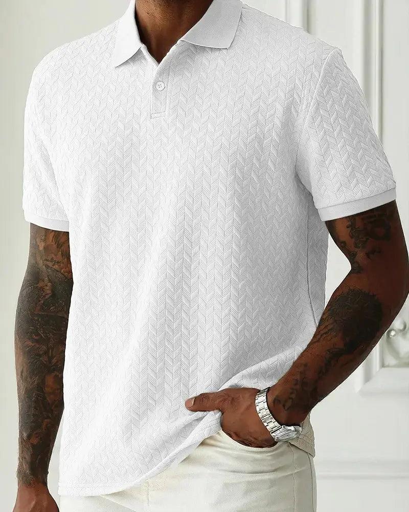 Polo de punto jacquard - LOVRA DESIGN
