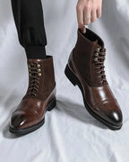 Botas de piel con cordones Los Muertos - LOVRA DESIGN