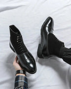 Botas de piel con cordones Los Muertos - LOVRA DESIGN