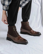 Botas de piel con cordones Los Muertos - LOVRA DESIGN