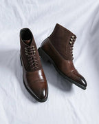 Botas de piel con cordones Los Muertos - LOVRA DESIGN
