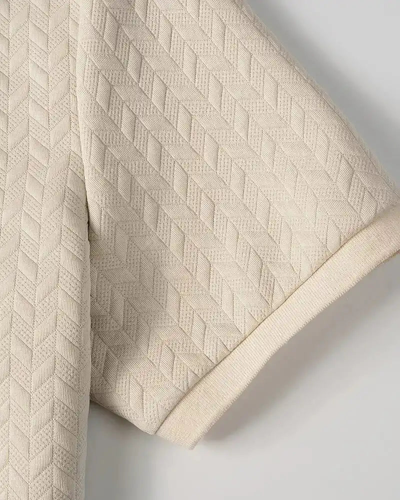 Polo de punto jacquard - LOVRA DESIGN