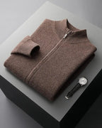 Jersey de cachemira con cremallera Charles - LOVRA DESIGN