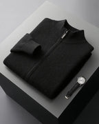 Jersey de cachemira con cremallera Charles - LOVRA DESIGN