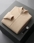 Jersey de cachemira con cremallera Charles - LOVRA DESIGN