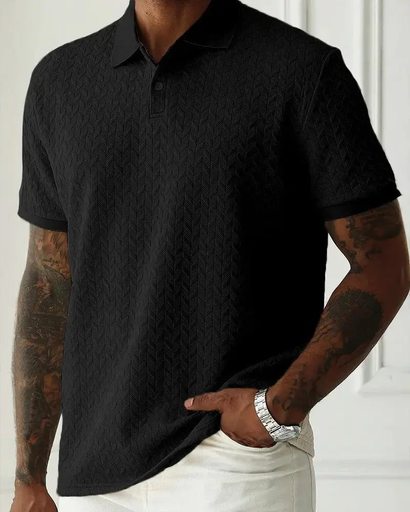 Polo de punto jacquard - LOVRA DESIGN