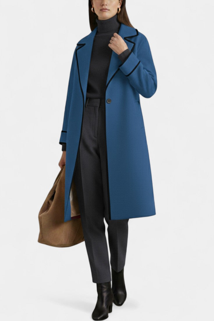 Abrigo Oversize con Cuello Ancho