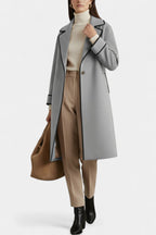 Abrigo Oversize con Cuello Ancho