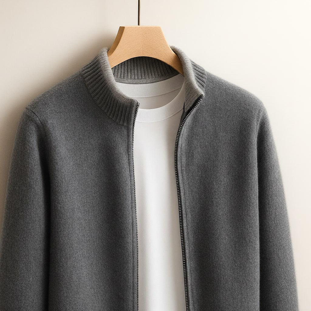 Cardigan zippé