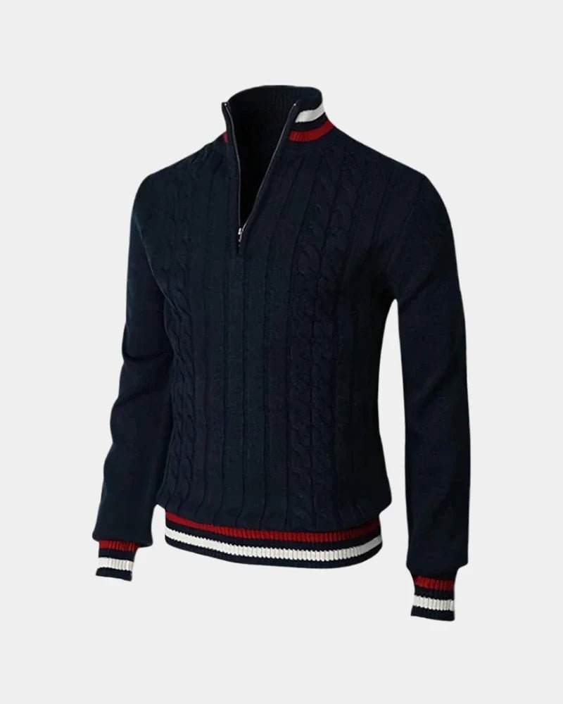 Jersey con media cremallera Arezzo Signature - LOVRA DESIGN