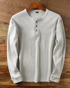 Camiseta henley de manga larga Camden - LOVRA DESIGN