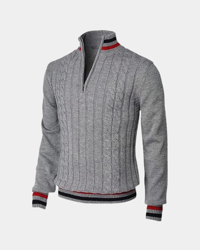 Jersey con media cremallera Arezzo Signature - LOVRA DESIGN