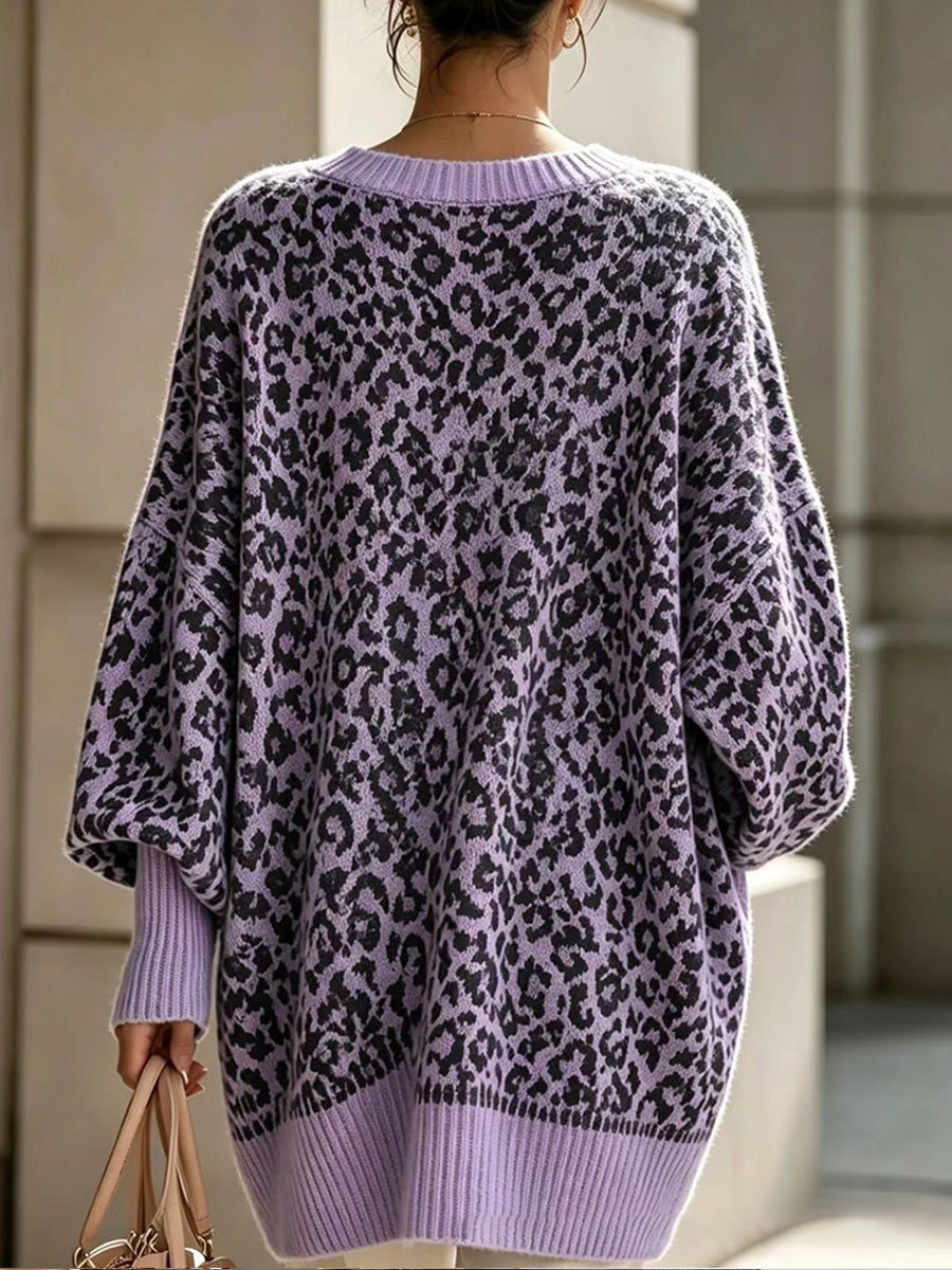 Top de Punto con Cuello Alto Abotonado y Rayas