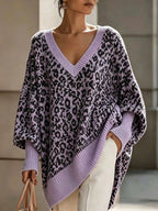 Top de Punto con Cuello Alto Abotonado y Rayas