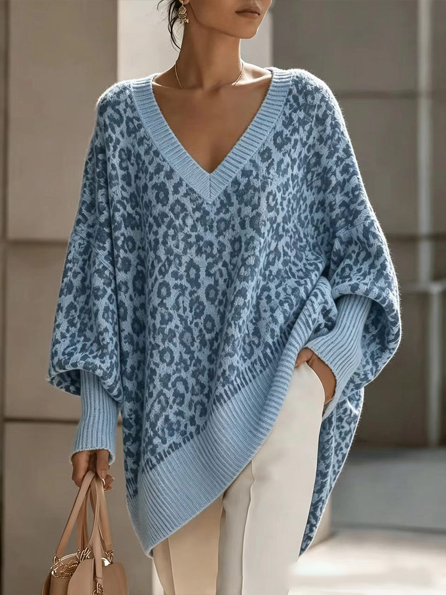 Top de Punto con Cuello Alto Abotonado y Rayas
