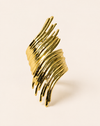 Ornella | Abstract Cuff Bracelet with Ripple Detail