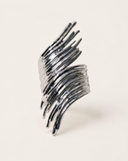 Ornella | Abstract Cuff Bracelet with Ripple Detail