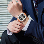 Correa y carcasa para Apple Watch, estilo Richard Mille, caja transparente, TPU flexible, modelo Jankre