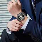 Correa y carcasa para Apple Watch, estilo Richard Mille, caja transparente, TPU flexible, modelo Jankre