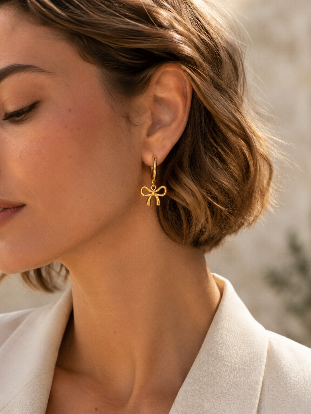 Aros con Lazo y Colgante