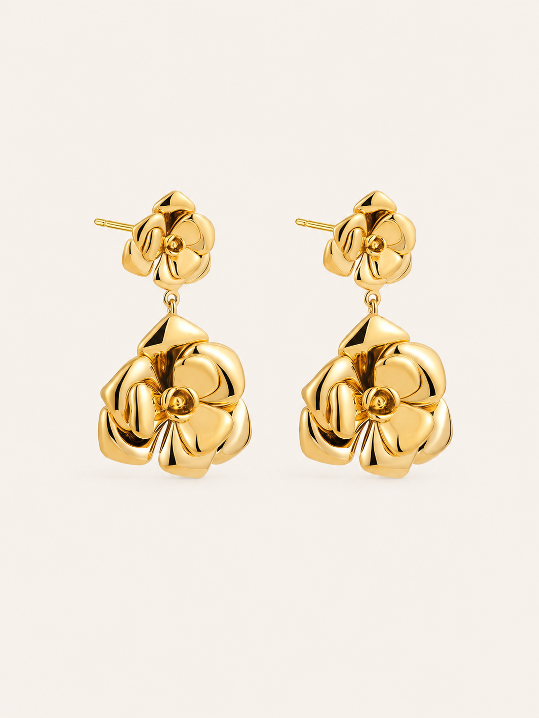 Pendientes Largos de Flor