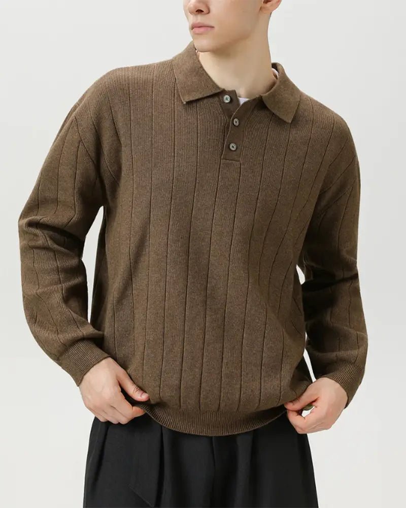 Polo de punto Maron - LOVRA DESIGN