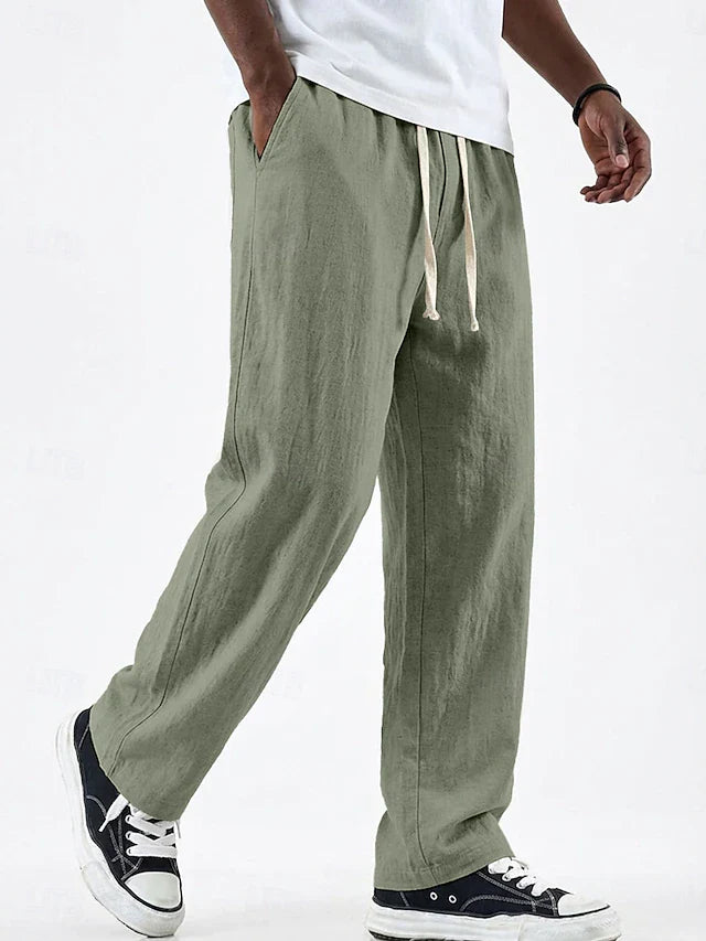 Pantalón POSITANO Lino Puro Corte Holgado