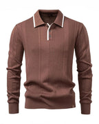 Polo de punto de manga larga Bruno - LOVRA DESIGN