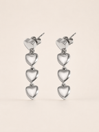 Pendientes con Tres Corazones