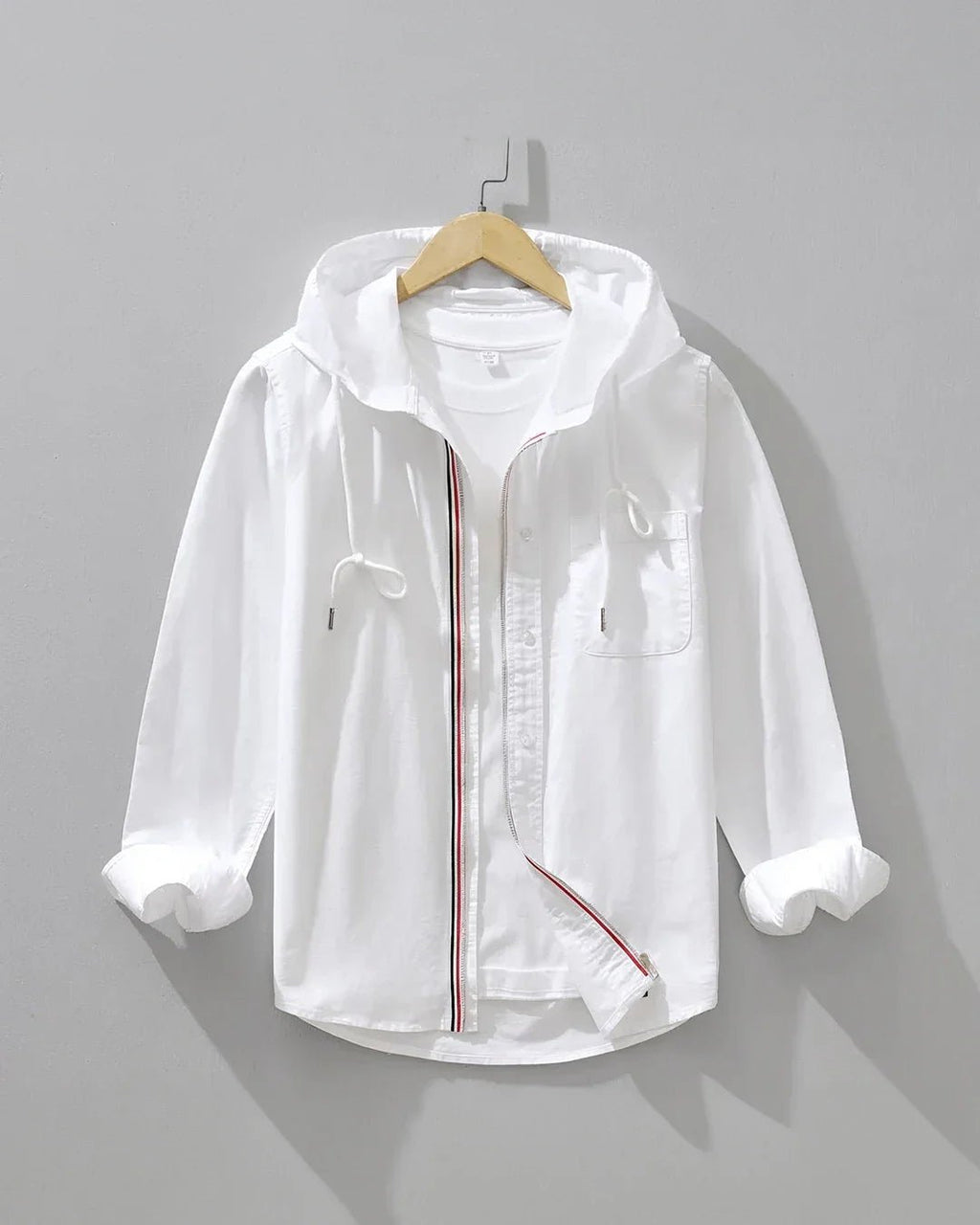 Camisa de lino con capucha Cartello - LOVRA DESIGN