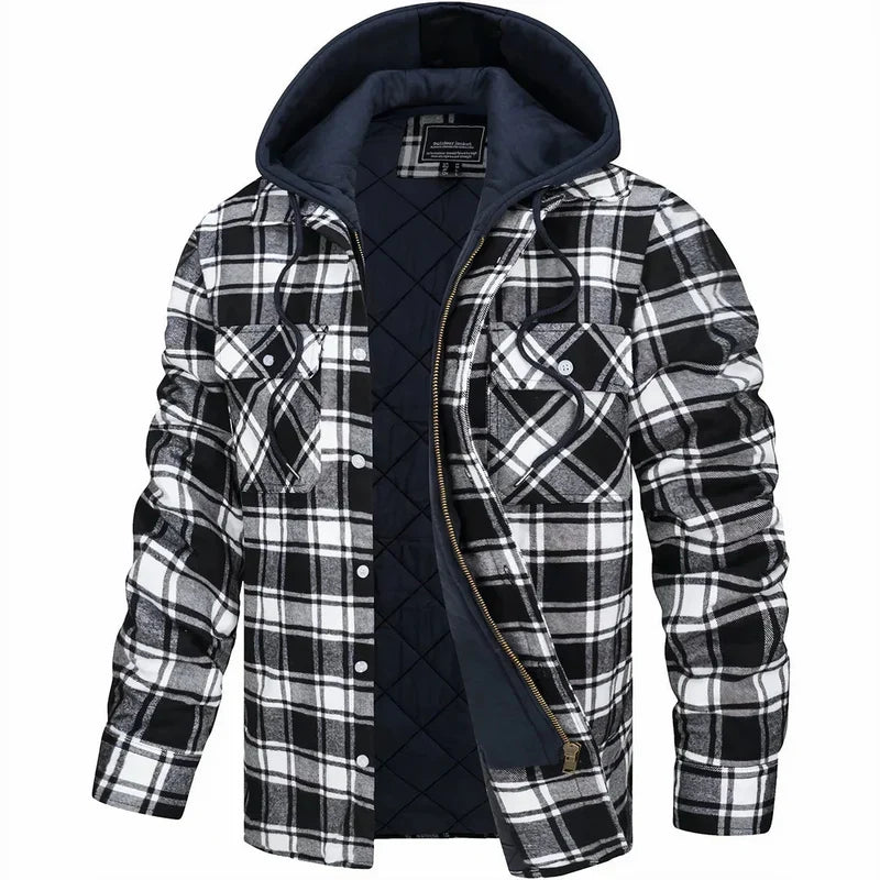 Chaqueta de Cuadros Abrigada